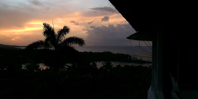 Port Antonio Sunset at The Fan Villa