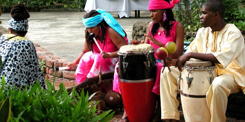 Drumming at Blue Lagoon